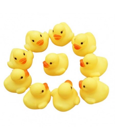 12/20Pcs Mini Bath Toy Tub Rubber Duck Squeak Floating Shower Toys Yellow Bathtime Squeaky Water Player for Kids Boys Girl To...