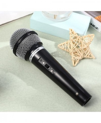 2 Pack Toy Microphone Prop Plastic Fake Microphone Pretend Play Plastic Mics for Karaoke Fun Fake Reporter Microphone for Kid...