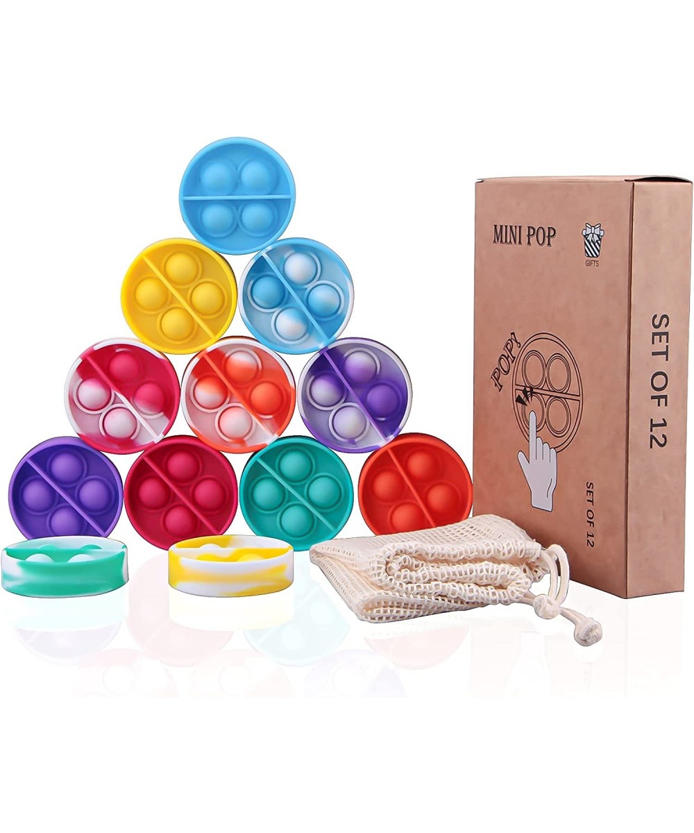 Mini Pop Fidget Toys Push Bubble Sensory Fidget Toy Mini Pop Fidget Toy for Kid and Adult Stress Relief Gift for Boys and Gir...