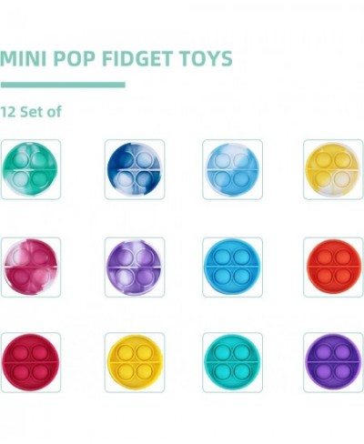 Mini Pop Fidget Toys Push Bubble Sensory Fidget Toy Mini Pop Fidget Toy for Kid and Adult Stress Relief Gift for Boys and Gir...