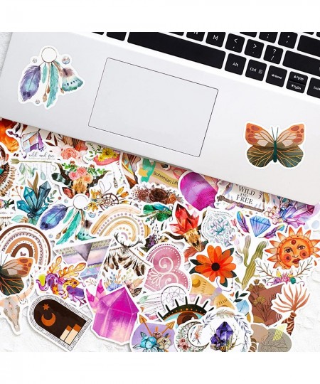 Boho Stickers 50 PCS Aesthetic Retro Bohemian Waterproof Stickers Vinyl Stickers for Teens Girls Kids Vinyl Cute Stickers Aes...