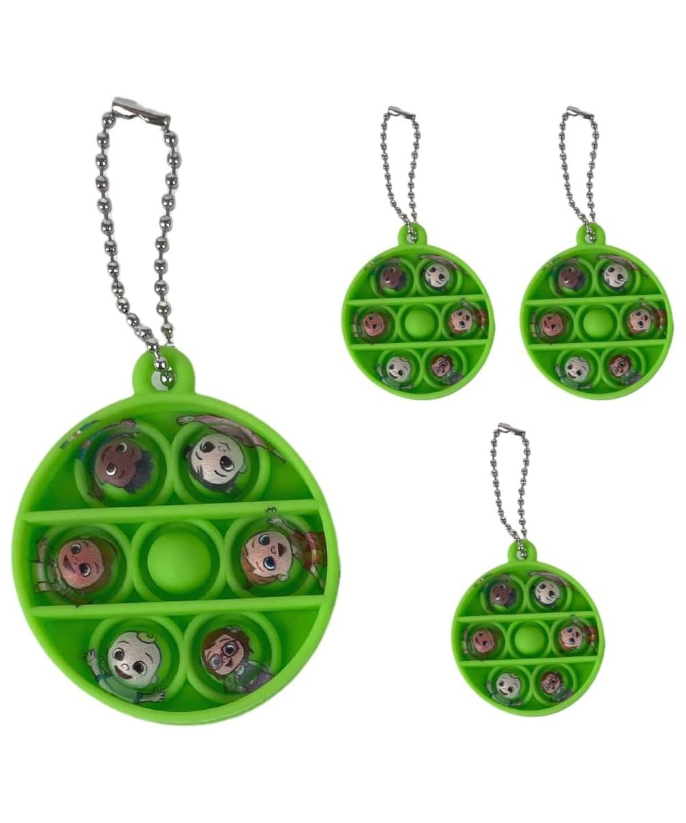 Cocomelon Popper Fidget Toy Pack - Pop It Keychain Bubble Poppers for Kids Set of 4 $15.95 - Fidget Toys