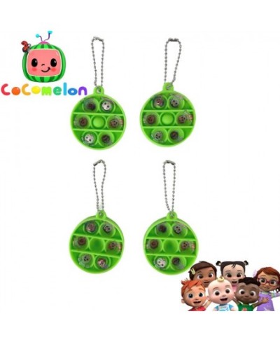 Cocomelon Popper Fidget Toy Pack - Pop It Keychain Bubble Poppers for Kids Set of 4 $15.95 - Fidget Toys