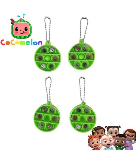 Cocomelon Popper Fidget Toy Pack - Pop It Keychain Bubble Poppers for Kids Set of 4 $15.95 - Fidget Toys