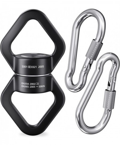 Swing Swivel Safety Rotational Device Hanging Accessory 30KN 360° Rotational Device for Web Tree Swing Rock Climbing Hanging ...