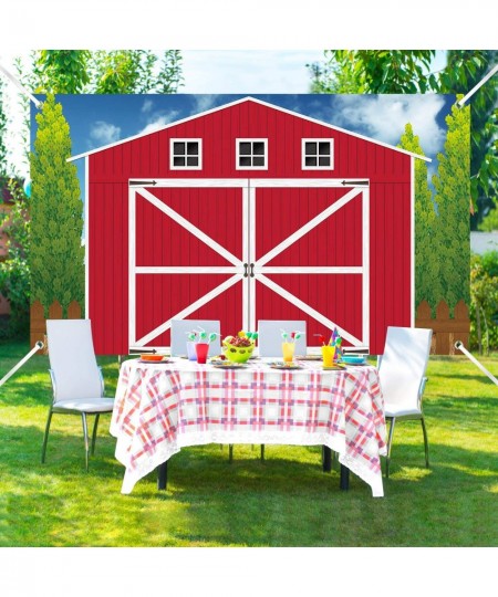 Barn Door Backdrop Barn Door Props Party Accessory Farm Animals Theme Party Decorations Background for Themed Birthday Baby S...