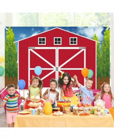 Barn Door Backdrop Barn Door Props Party Accessory Farm Animals Theme Party Decorations Background for Themed Birthday Baby S...