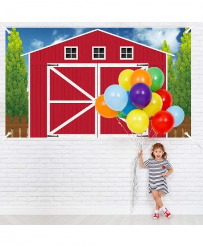 Barn Door Backdrop Barn Door Props Party Accessory Farm Animals Theme Party Decorations Background for Themed Birthday Baby S...