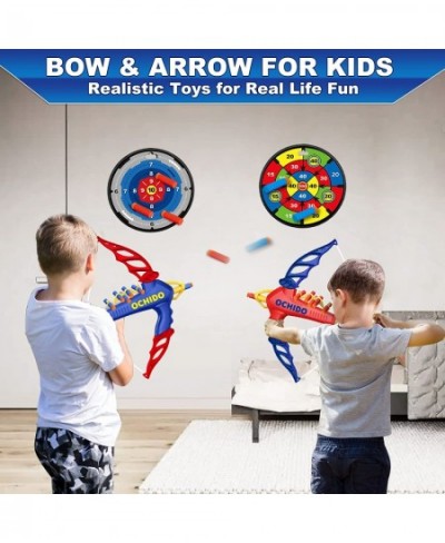 2 Pack Bow and Arrow Toys for Age 3 4 5 6 7 8 Years Old Kids Boys Girls Archery Set Included 2 Bows 2 Shooting Targets 40 Foa...