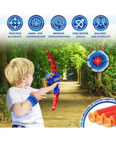 2 Pack Bow and Arrow Toys for Age 3 4 5 6 7 8 Years Old Kids Boys Girls Archery Set Included 2 Bows 2 Shooting Targets 40 Foa...