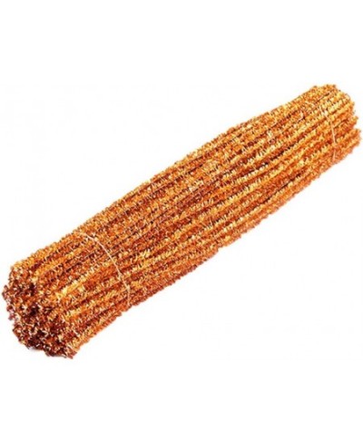 Orange Glitter Pipe Cleaners Tinsel Chenille Stems for DIY Crafts Arts Wedding Home Party Holiday Decoration Xmas Decorations...