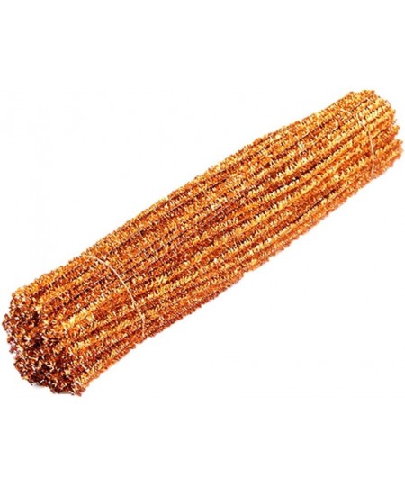 Orange Glitter Pipe Cleaners Tinsel Chenille Stems for DIY Crafts Arts Wedding Home Party Holiday Decoration Xmas Decorations...