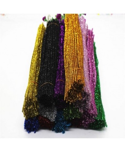 Orange Glitter Pipe Cleaners Tinsel Chenille Stems for DIY Crafts Arts Wedding Home Party Holiday Decoration Xmas Decorations...