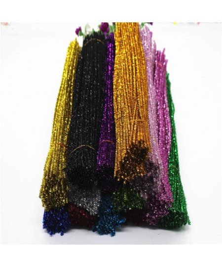 Orange Glitter Pipe Cleaners Tinsel Chenille Stems for DIY Crafts Arts Wedding Home Party Holiday Decoration Xmas Decorations...