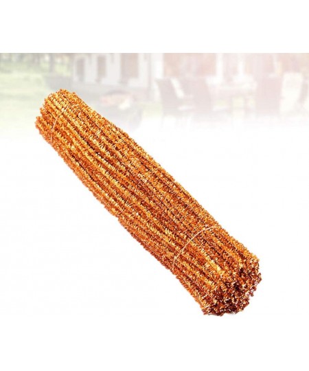 Orange Glitter Pipe Cleaners Tinsel Chenille Stems for DIY Crafts Arts Wedding Home Party Holiday Decoration Xmas Decorations...