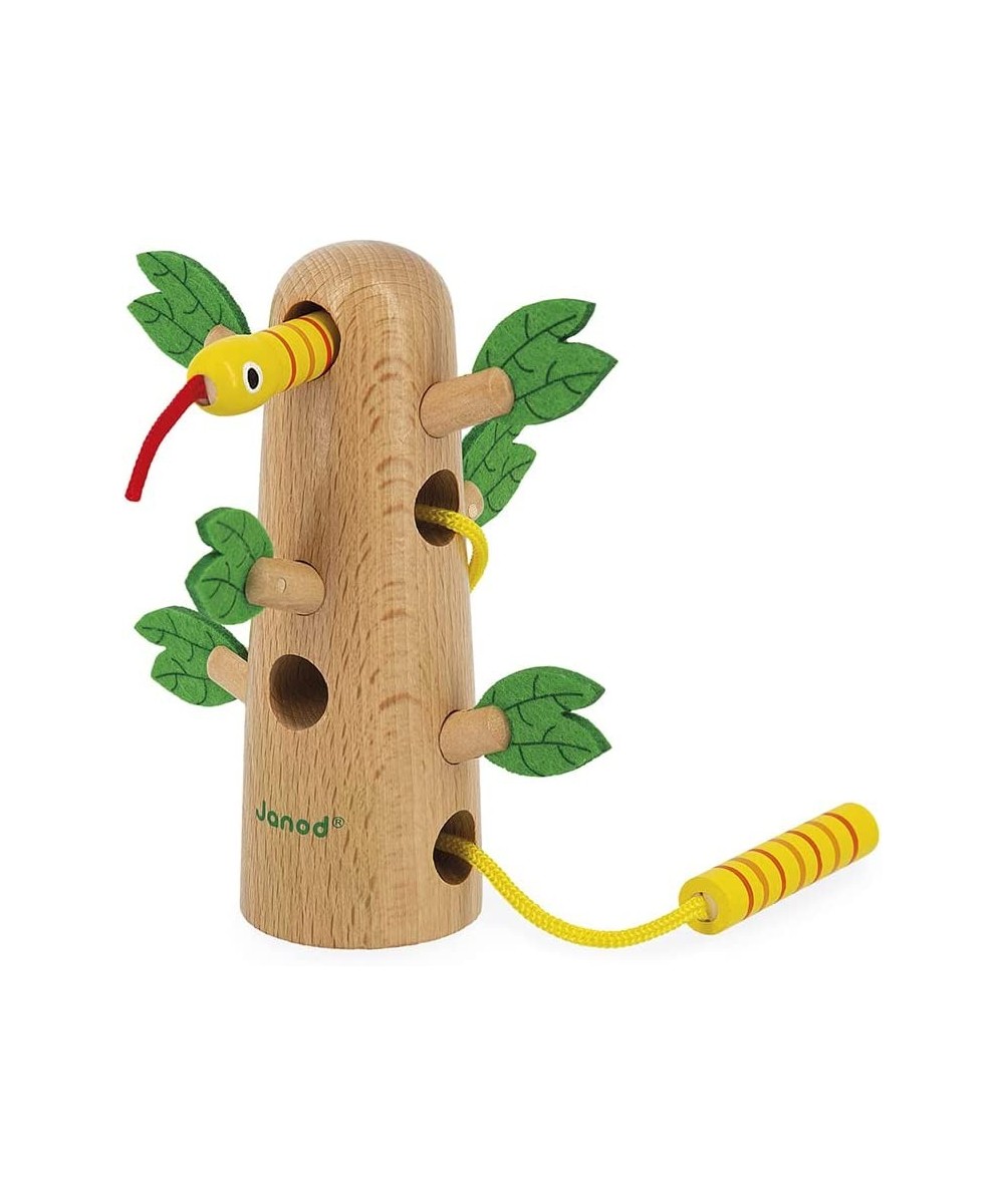 Tropik Lace-Up Tropical Tree - Wooden Early-Learning Toy - Educational Toy: Fine Motor and Concentration Skills - Water-Based...