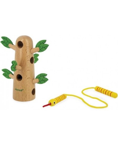 Tropik Lace-Up Tropical Tree - Wooden Early-Learning Toy - Educational Toy: Fine Motor and Concentration Skills - Water-Based...