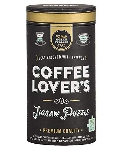 Coffee Lover’s 500-Piece Jigsaw Puzzle – Coffee Puzzle with Informational Image Sturdy Storage Tube Included – Activity Puzzl...