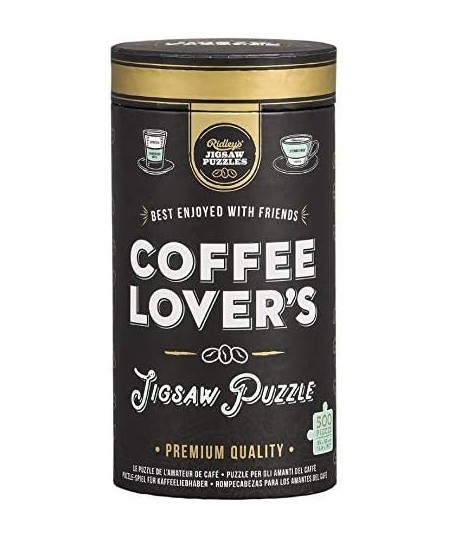 Coffee Lover’s 500-Piece Jigsaw Puzzle – Coffee Puzzle with Informational Image Sturdy Storage Tube Included – Activity Puzzl...