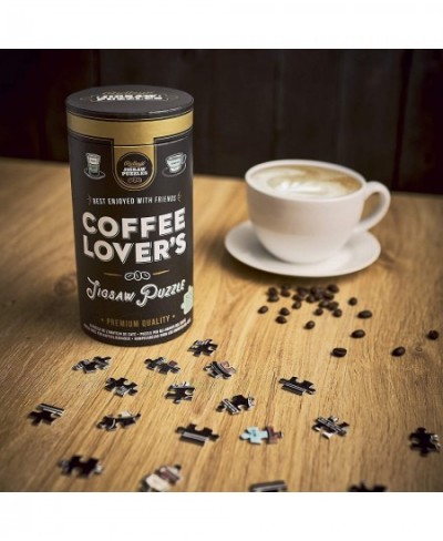 Coffee Lover’s 500-Piece Jigsaw Puzzle – Coffee Puzzle with Informational Image Sturdy Storage Tube Included – Activity Puzzl...