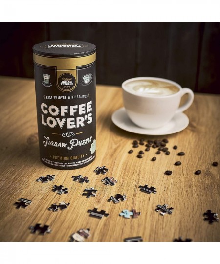 Coffee Lover’s 500-Piece Jigsaw Puzzle – Coffee Puzzle with Informational Image Sturdy Storage Tube Included – Activity Puzzl...