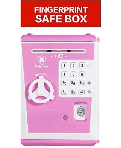 Electronic Piggy Bank to Teach Savings ATM Savings Bank Kids Safe Box Great Cool Stuff Gift for Boys and Girls (Pink/White) $...