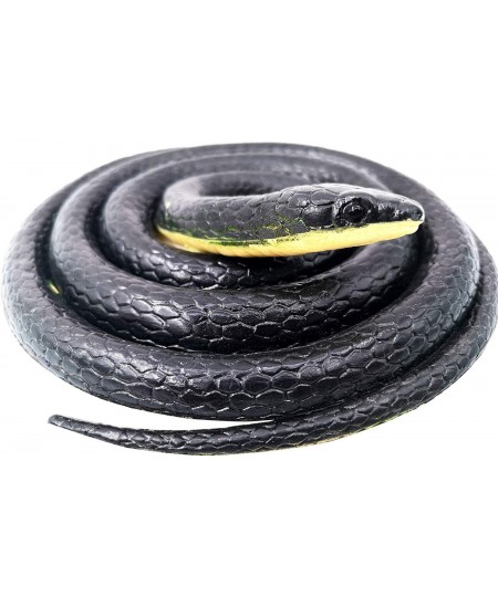 Realistic Fake Snake 47 Inch Soft Rubber Mamba Snakes Toys Garden Props Funny Halloween Prank Decorations $17.27 - Gags & Pra...