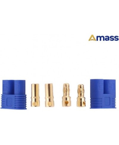 10 Pairs Amass EC3 Battery Connector Plugs 3.5mm Banana Plug Female Male Bullet Connector with 14 Gauge Silicone Wire for RC ...