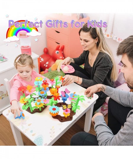 76PCS Toddler Toys Garden Building Toy Kits for 3 4 5 6 7 Years Old Kids Preschool Educational Activity Toy Indoor and Outdoo...