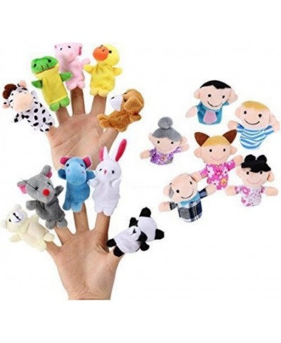 Sensei Play ‘n’ Learn Finger Family Puppets - People & Animals - 16 pcs - Finger Puppets Zoo Animals & Family Puppets For Kid...