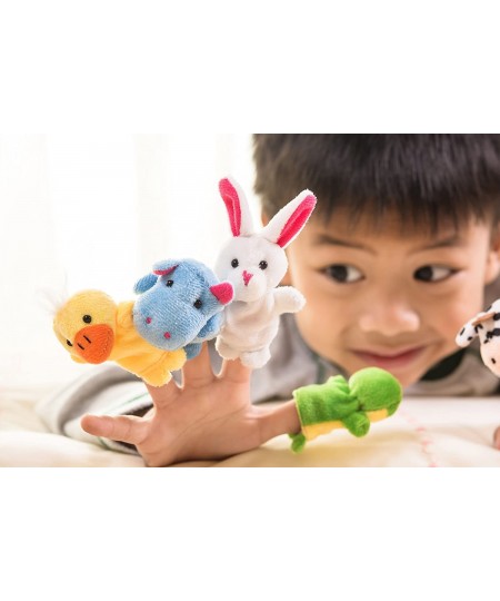 Sensei Play ‘n’ Learn Finger Family Puppets - People & Animals - 16 pcs - Finger Puppets Zoo Animals & Family Puppets For Kid...