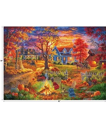 Autumn Village by Artist Abraham Hunter 3000 Piece Kodak Premium Jigsaw Puzzle $45.11 - Jigsaw Puzzles