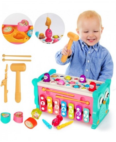 8 in 1 Toddler Activity Cube Educational Hammering Toys Sensory Fishing Games Xylophone Shape Sorter Busy Toy Baby Montessori...