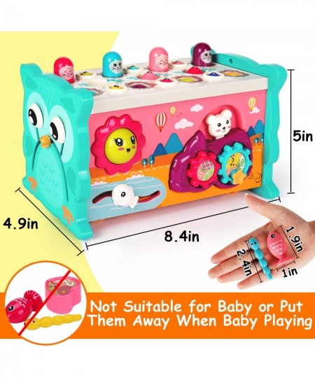 8 in 1 Toddler Activity Cube Educational Hammering Toys Sensory Fishing Games Xylophone Shape Sorter Busy Toy Baby Montessori...