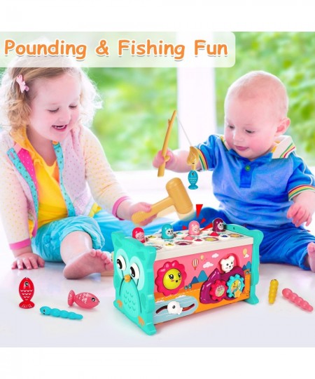 8 in 1 Toddler Activity Cube Educational Hammering Toys Sensory Fishing Games Xylophone Shape Sorter Busy Toy Baby Montessori...