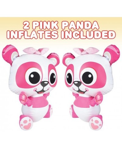 Pink Panda Inflates Set of 2 Blow-Up Panda Inflates for Birthday Party Favors Party Decorations and Supplies Pool Party Float...