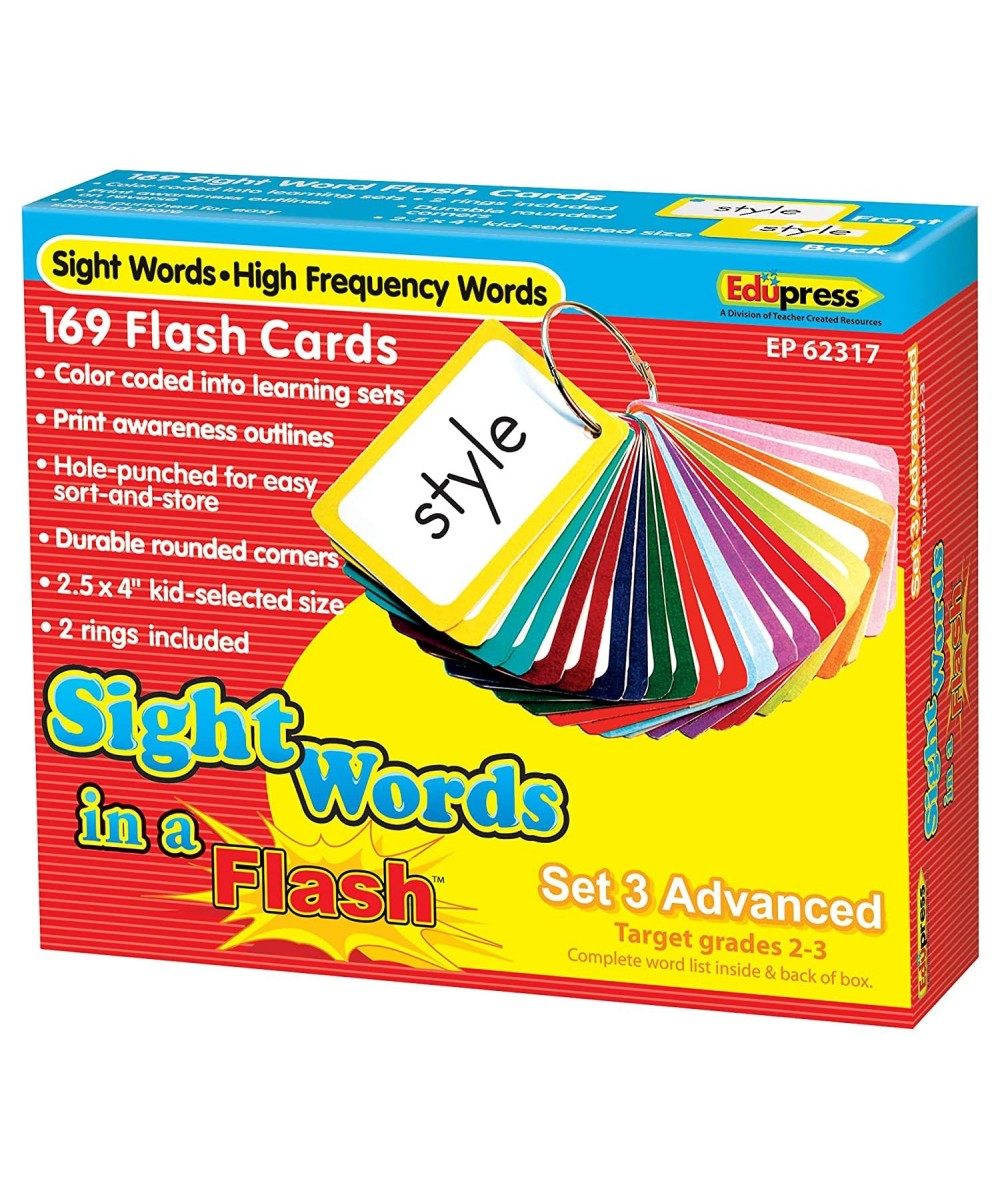 Sight Words in a Flash Card Set Grades 2-3 (EP62317) $28.10 - Educational Flash Cards