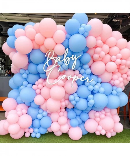 Blue Pink Balloons 100pcs 10 in Baby Blue Balloons Baby Pink Balloons White Balloons Pink and Blue Balloons for Gender Reveal...