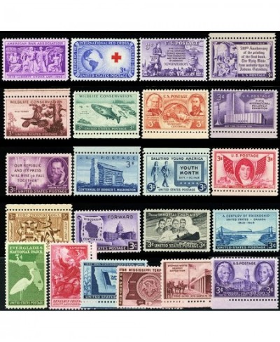 PACK 1-50 Different Mint Vintage Collectible 3 Cent U.S. Postage Stamps All Over 60 Years Old $15.78 - Collectible Postage St...