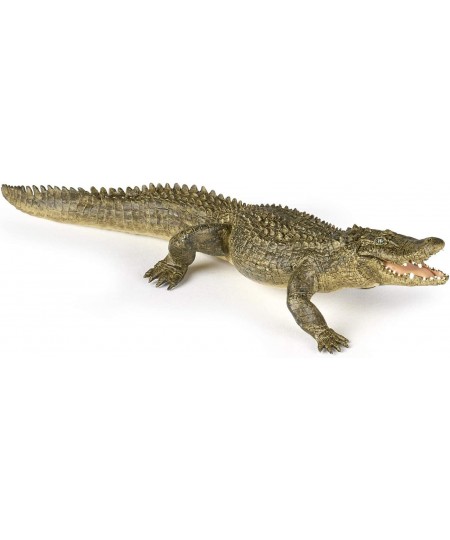 Hand-Painted - Figurine -Wild Animal Kingdom - Alligator -50254 -Collectible - for Children - Suitable for Boys and Girls- fr...