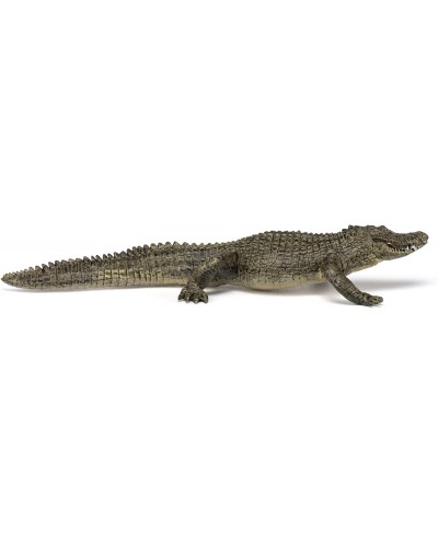 Hand-Painted - Figurine -Wild Animal Kingdom - Alligator -50254 -Collectible - for Children - Suitable for Boys and Girls- fr...