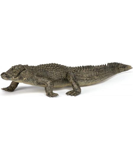 Hand-Painted - Figurine -Wild Animal Kingdom - Alligator -50254 -Collectible - for Children - Suitable for Boys and Girls- fr...