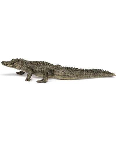 Hand-Painted - Figurine -Wild Animal Kingdom - Alligator -50254 -Collectible - for Children - Suitable for Boys and Girls- fr...