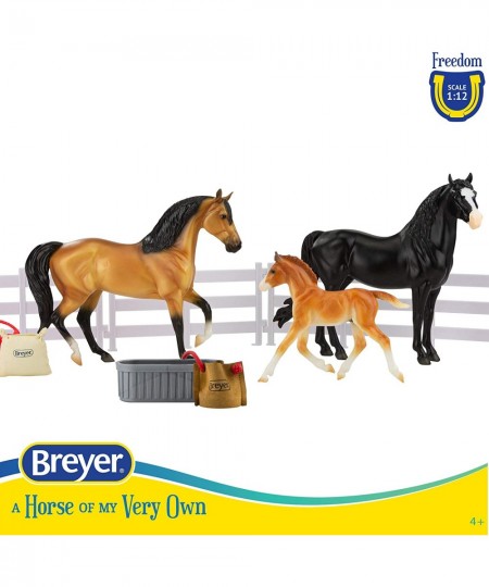 Horses Freedom Series Spanish Mustang Family | 3 Horse Set | Horse Toy | 9.75" x 7" | 1:12 Scale | Horse Toy | Model 5490 $79...