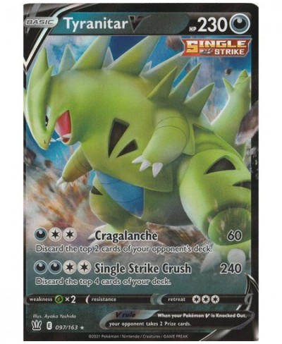 Tyranitar V - 097/163 - Ultra Rare $11.80 - Trading Cards & Accessories