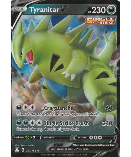 Tyranitar V - 097/163 - Ultra Rare $11.80 - Trading Cards & Accessories