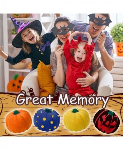 Halloween Crafts for Kids 6 Pcs DIY Coloring Paint Halloween Squishy Toys Kit Slow Rising Squishies White Pumpkins Decoration...