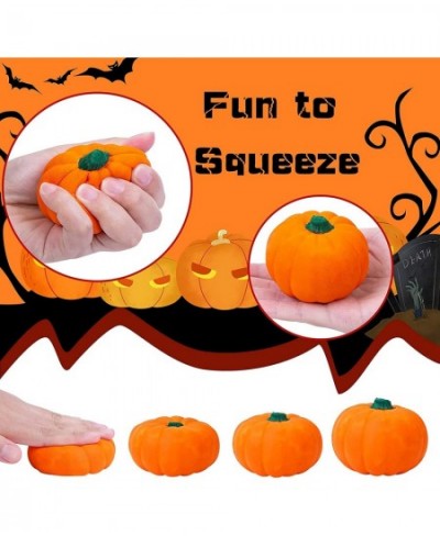 Halloween Crafts for Kids 6 Pcs DIY Coloring Paint Halloween Squishy Toys Kit Slow Rising Squishies White Pumpkins Decoration...