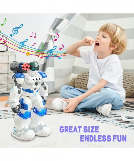 Large RC Smart Robot Toys for Kids Remote Control Singing Dancing and Battle Moonwalking Gesture Sensing Soft Darts Shooting ...