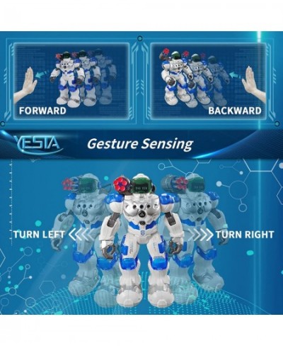 Large RC Smart Robot Toys for Kids Remote Control Singing Dancing and Battle Moonwalking Gesture Sensing Soft Darts Shooting ...